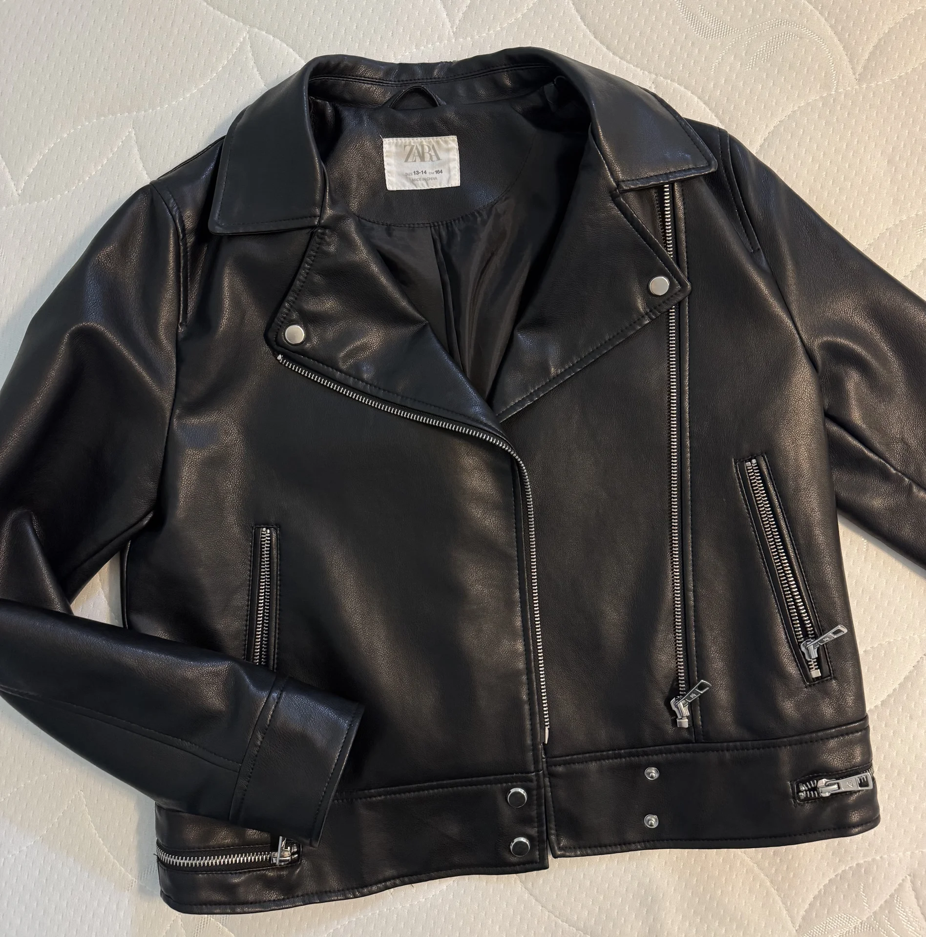 Кожаная куртка Zara - миниатюра 3