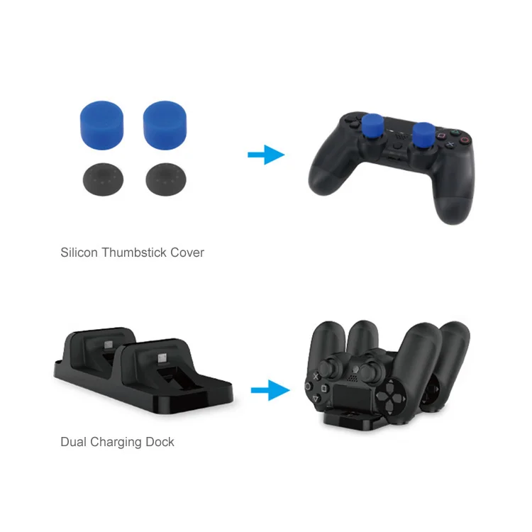 Набор аксессуаров Dobe для Sony Ps4 5в1, TP4-18101 - миниатюра 3