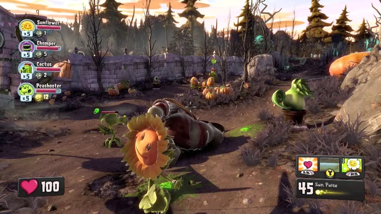 Plants vs. Zombies (PVZ) Garden Warfare для X-Box One Б/У - миниатюра 3