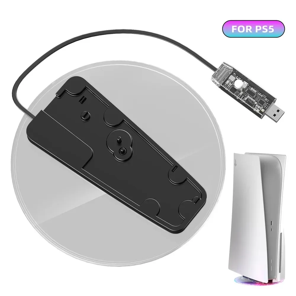 Светодиодная RGB подставка VOLFOX для PS5/PS5 Slim P5-301 - миниатюра 4
