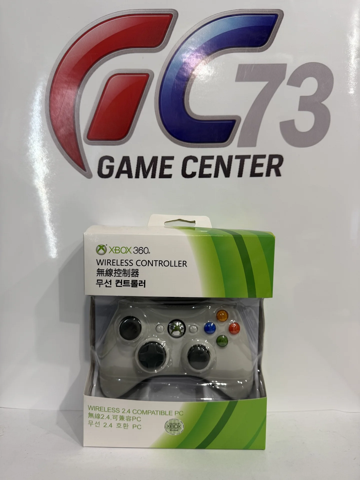 Новый Геймпад для X-Box 360 Белый с адаптером Реплика - изображение 1