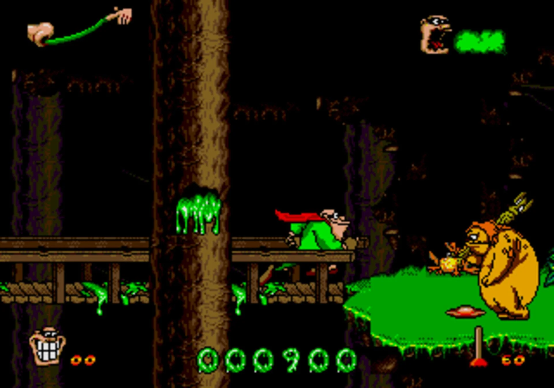 Boogerman: A Pick and Flick Adventure для Sega Б/У - миниатюра 4