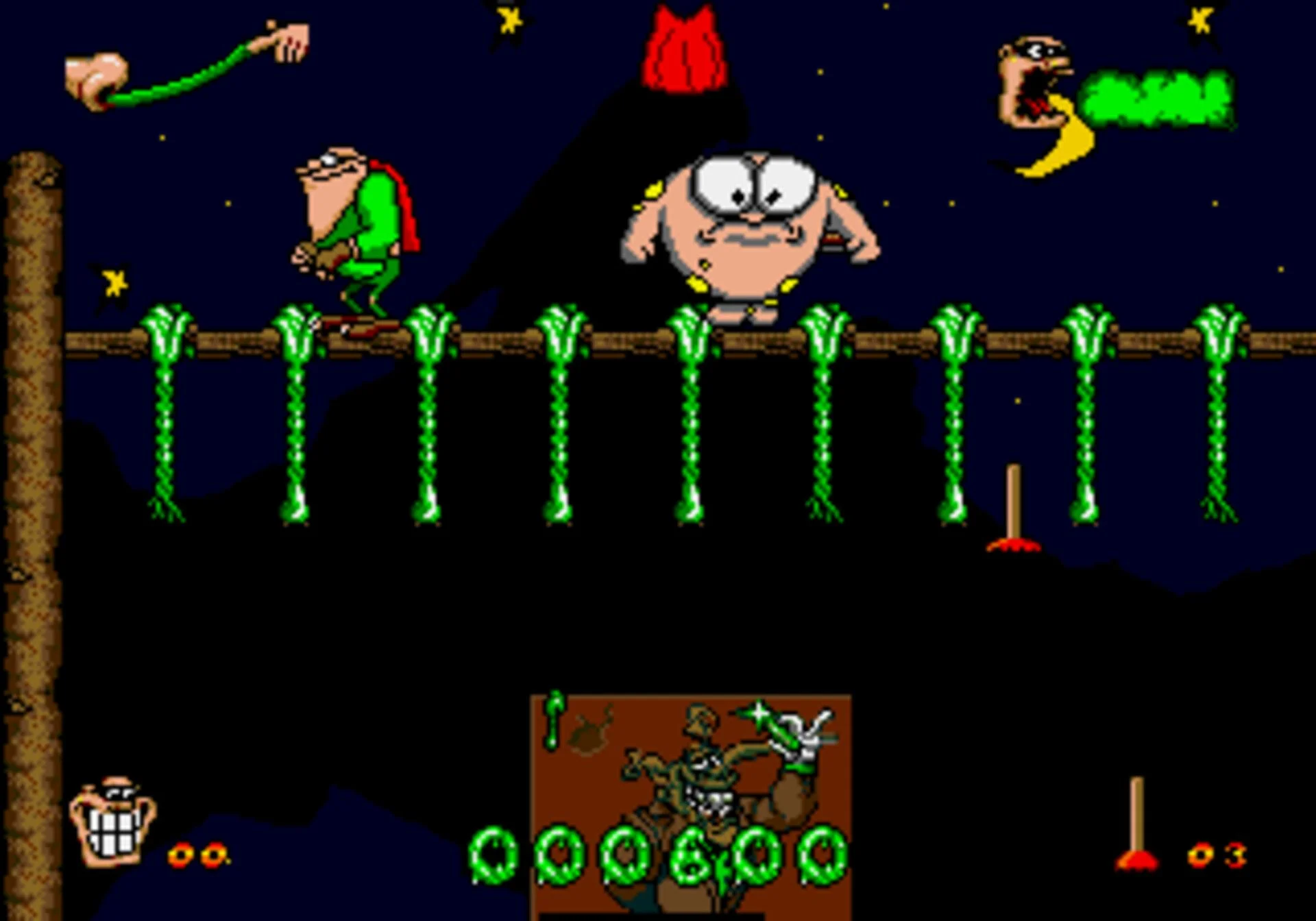 Boogerman: A Pick and Flick Adventure для Sega Б/У - миниатюра 6