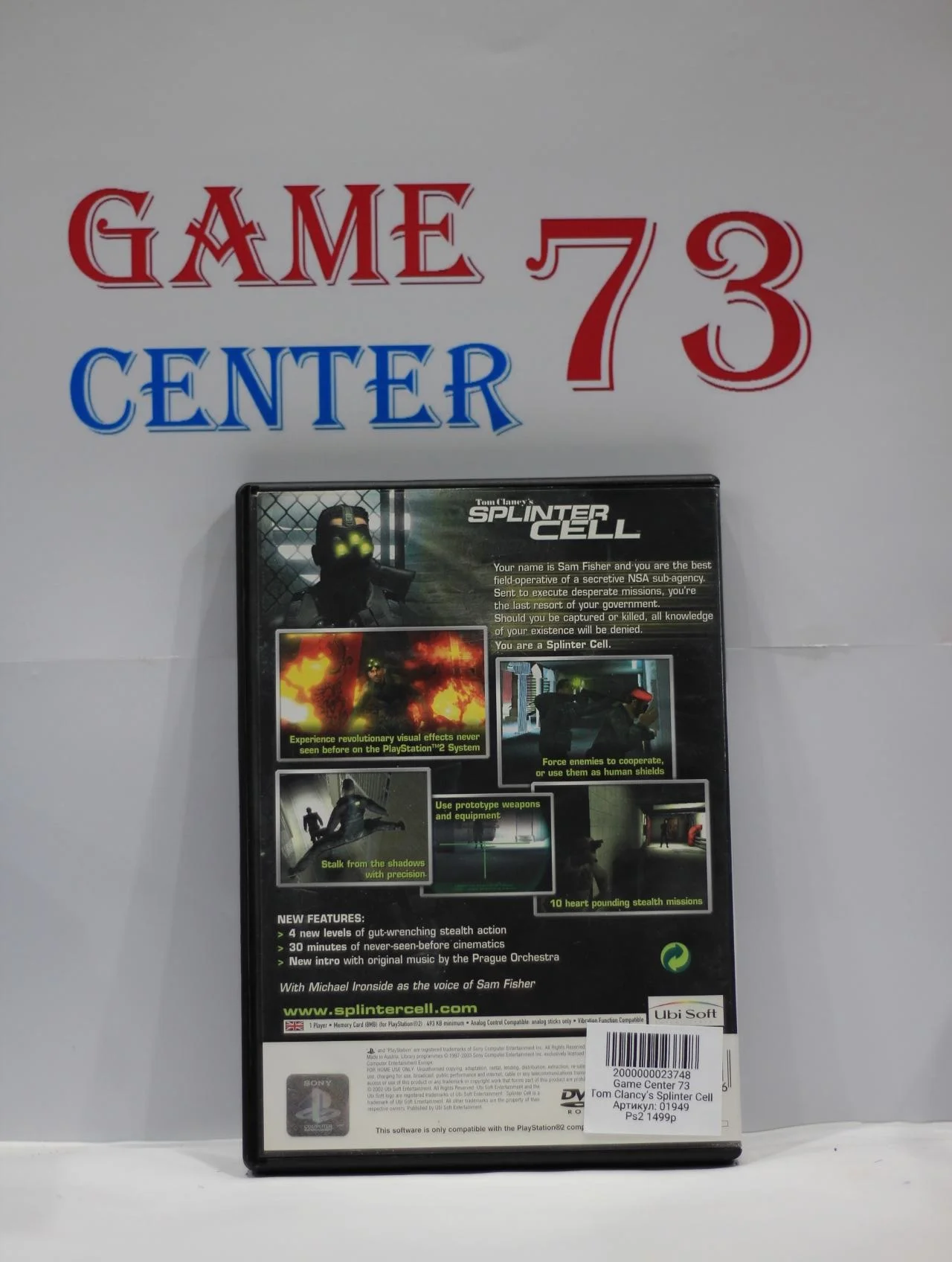 Tom Clancy’s Splinter Cell для Sony Ps2 Б/У - миниатюра 2