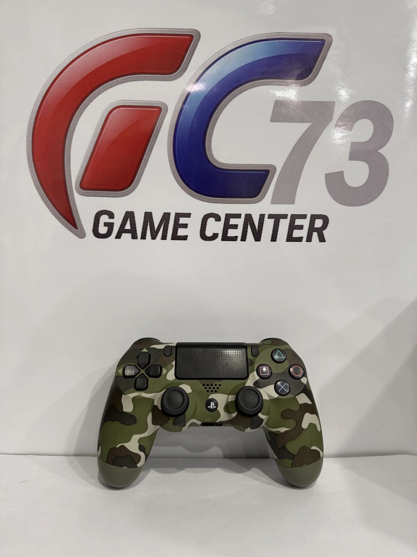 Dualshock 4 V2 для Sony Ps4 Оригинал б/у Зелёный Камуфляж (1) - изображение 1