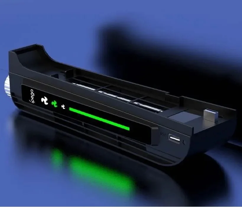 Охлаждающая док система iPega для PS5, с индикацией, черная - миниатюра 4