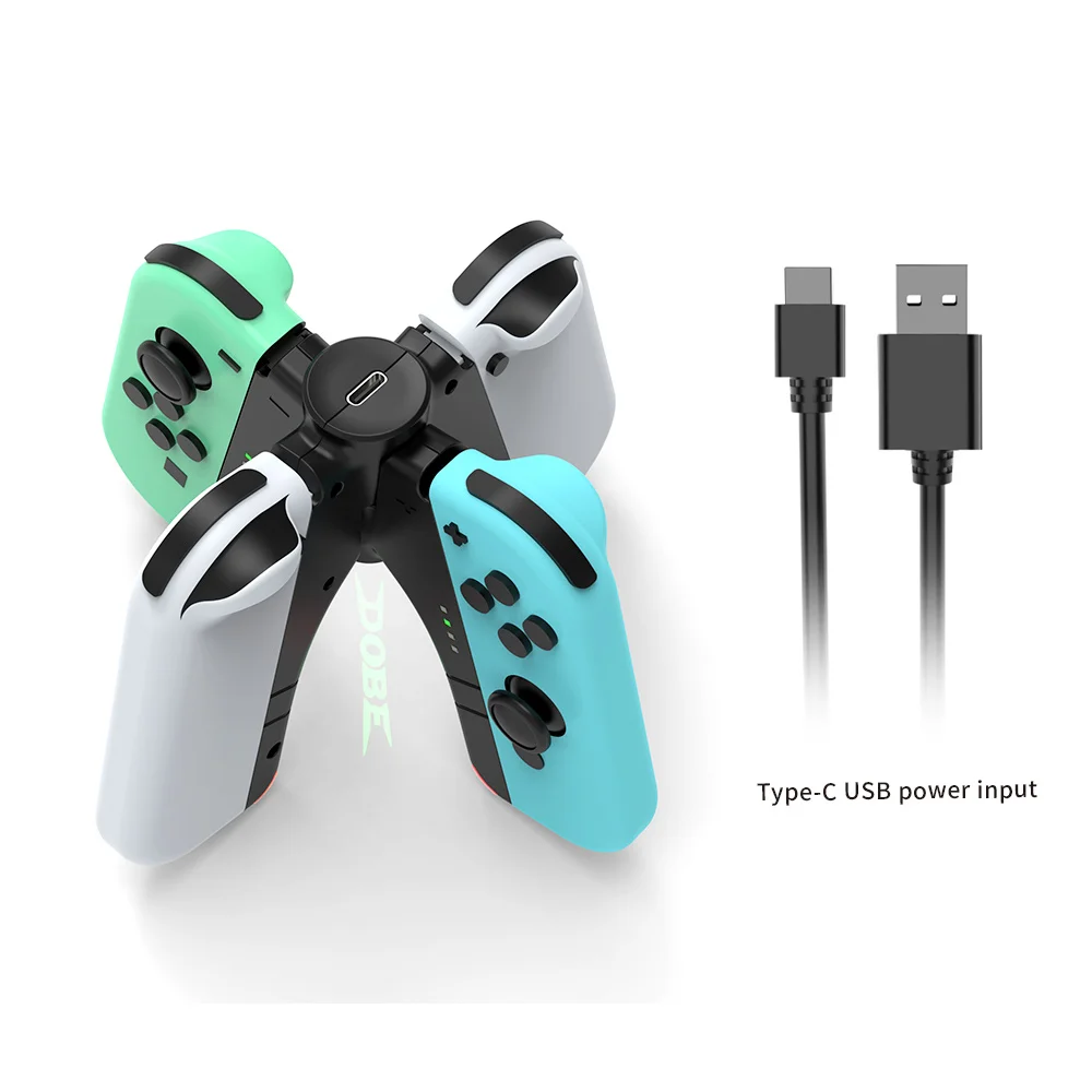 Подставка-зарядка DOBE для Joy-Con Nintendo Switch TNS-1180 - миниатюра 3