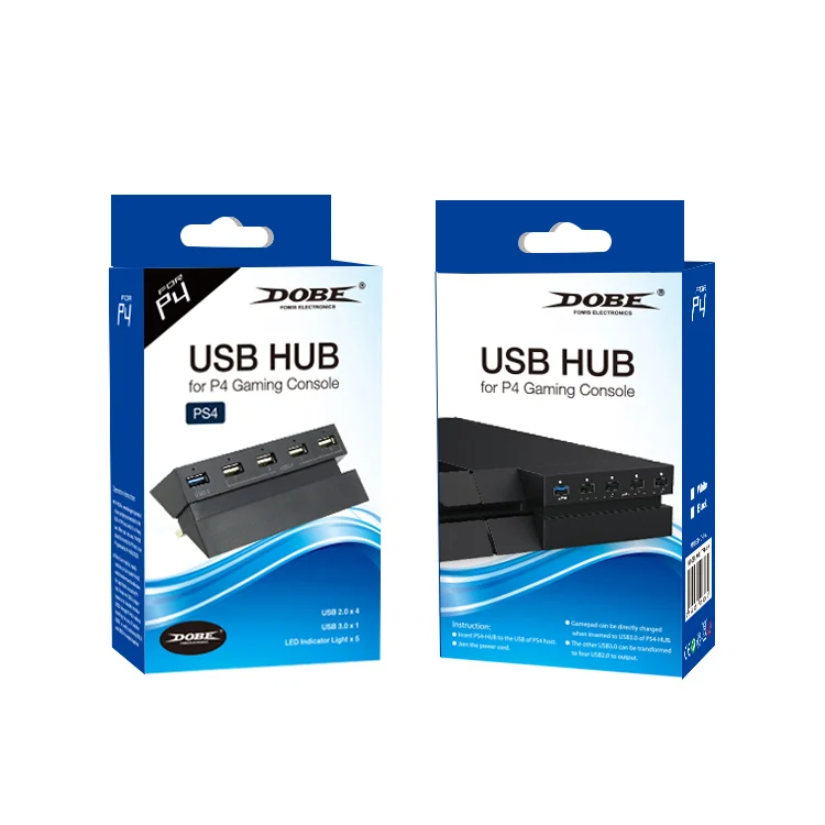 Разветвитель DOBE USB HUB для PS4 5в1 TP4-810 - миниатюра 2