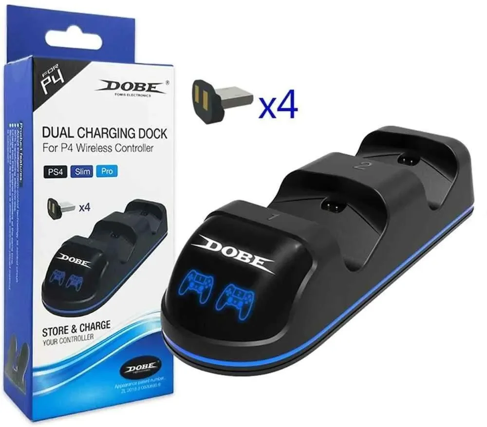 Зарядная станция Dobe для 2х Dualshock 4 TP4-18125 - миниатюра 2