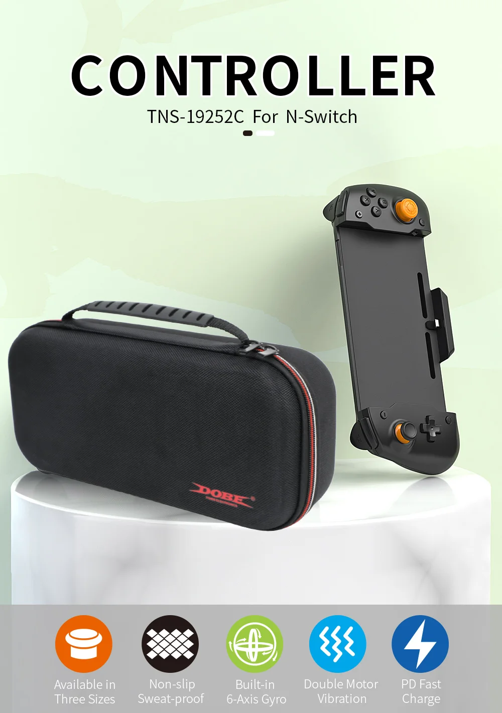 Геймпад Dobe для Nintendo Switch + кейс TNS-19252C - миниатюра 2