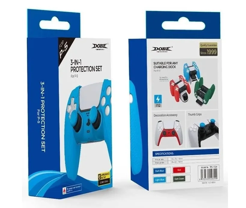 Набор Dobe 3в1 для DualSense 5, TP5-1529 red - миниатюра 6