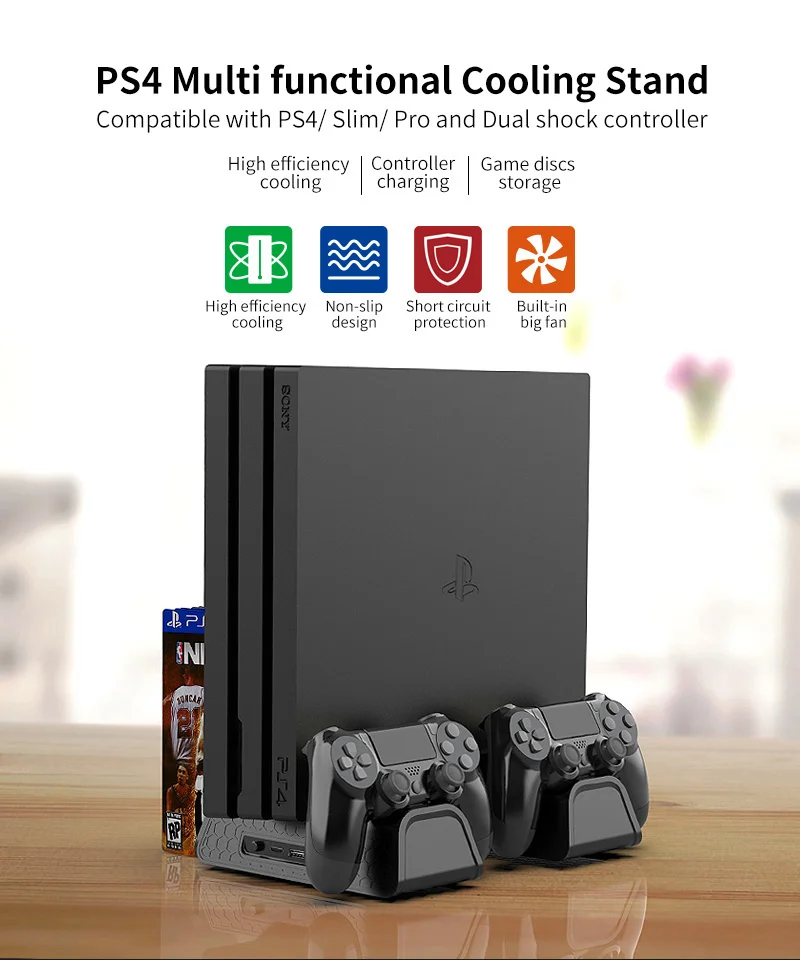 Мульти-стенд Dobe для Sony Ps4/Slim/PRO, TP4-882 - миниатюра 2