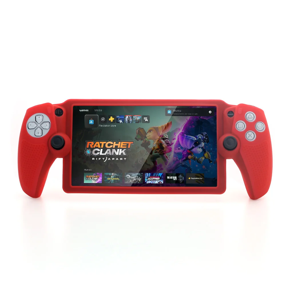 Силиконовый чехол для PS5 Portal TP5-3586R красный - миниатюра 4