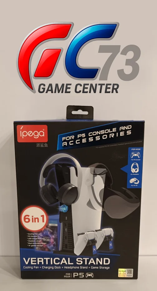 Многофункциональный стенд iPega для PS5 c функцией охлаждения и док-станцией, iPega PG-P5037 - изображение 1