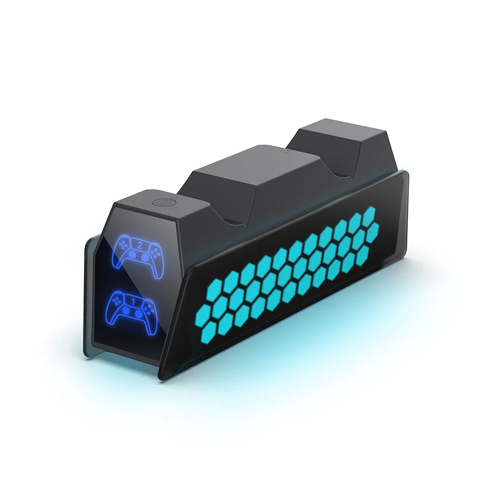 Зарядная RGB станция Dobe 2х DualSense 5, TP5-3571 - миниатюра 10