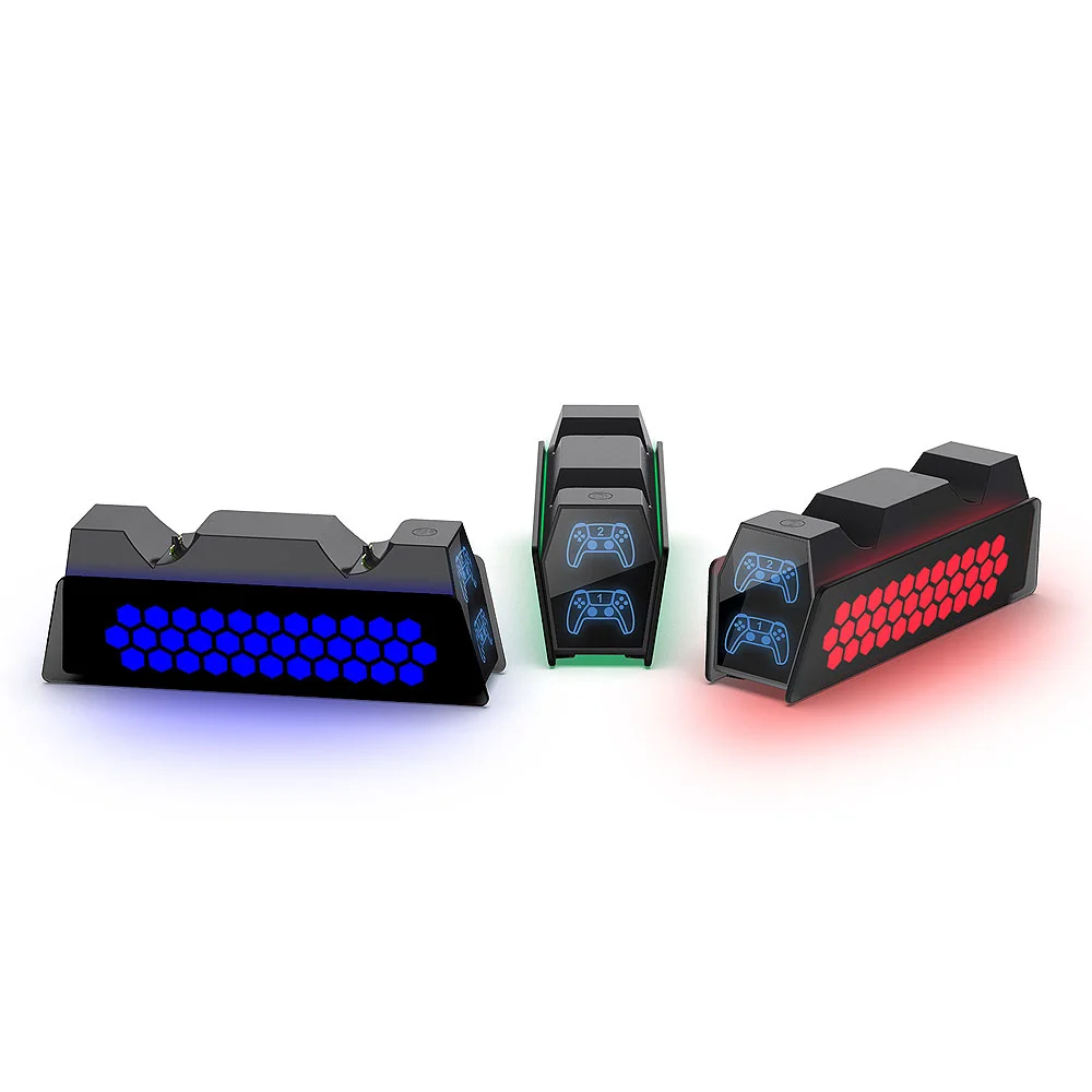 Зарядная RGB станция Dobe 2х DualSense 5, TP5-3571 - миниатюра 3