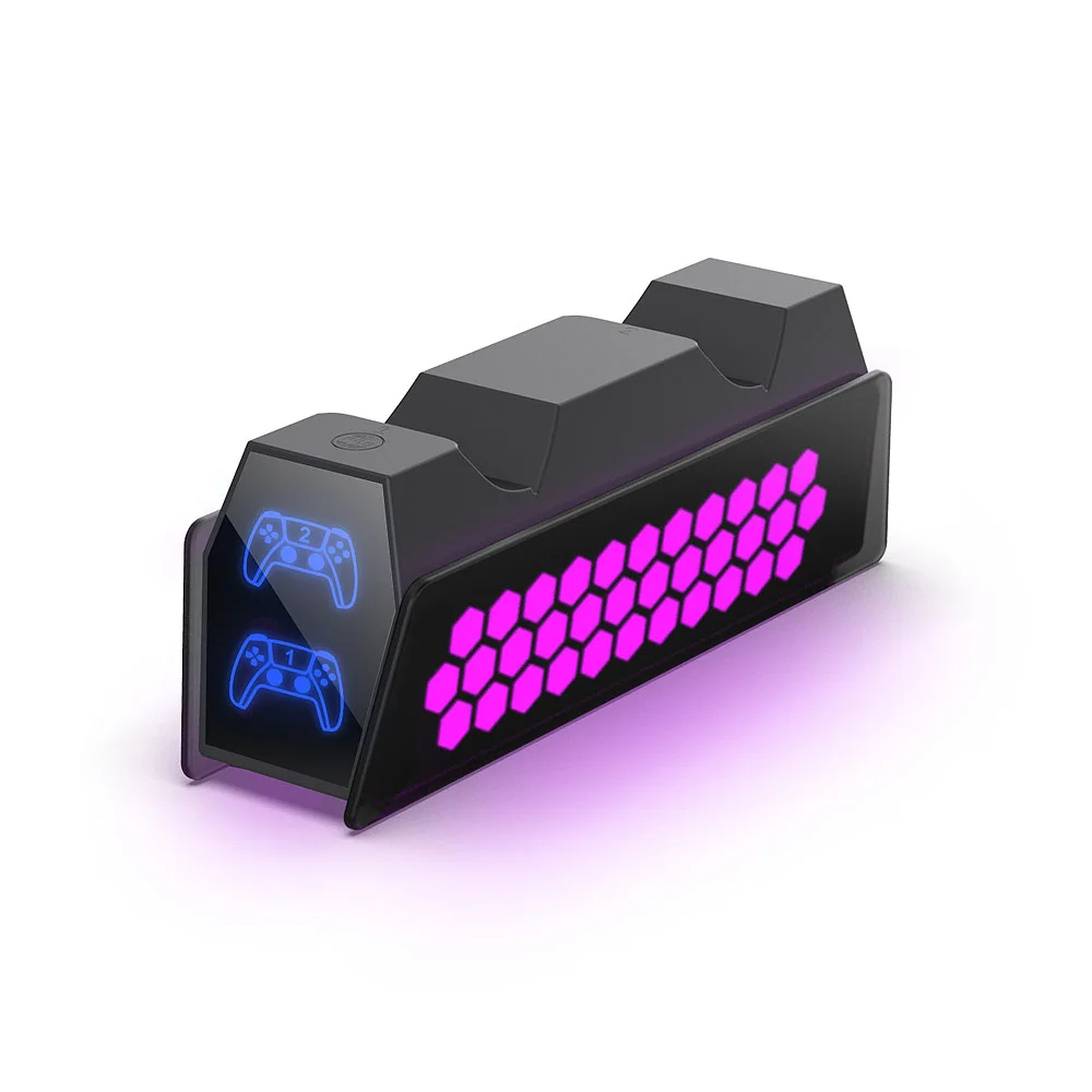 Зарядная RGB станция Dobe 2х DualSense 5, TP5-3571 - миниатюра 9