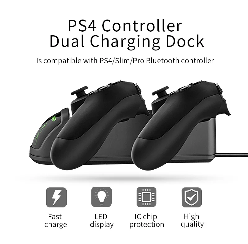 Зарядная станция Dobe для 2х Dualshock 4 TP4-889 - миниатюра 2