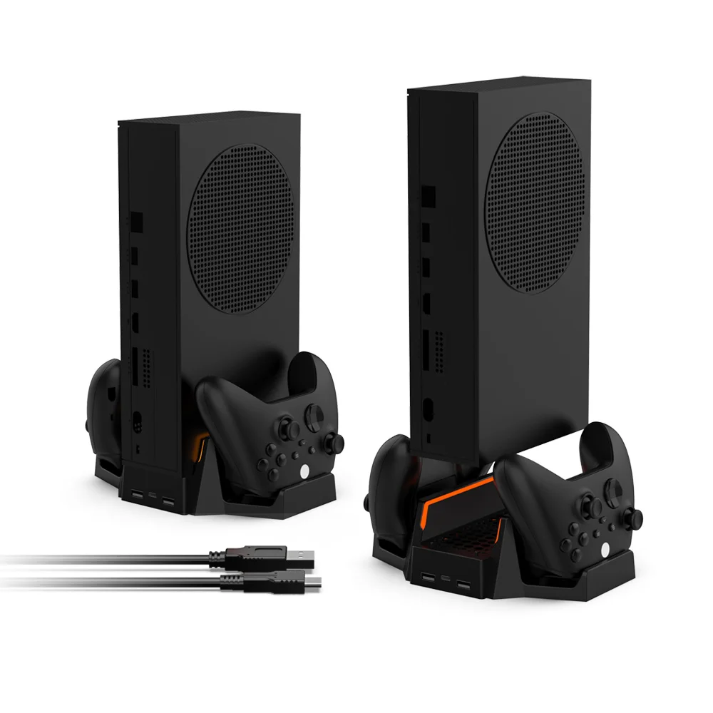 Многофункциональный стенд DOBE для XBOX series S с индикаторами и охлаждением, черная, TYX-0663X - миниатюра 3