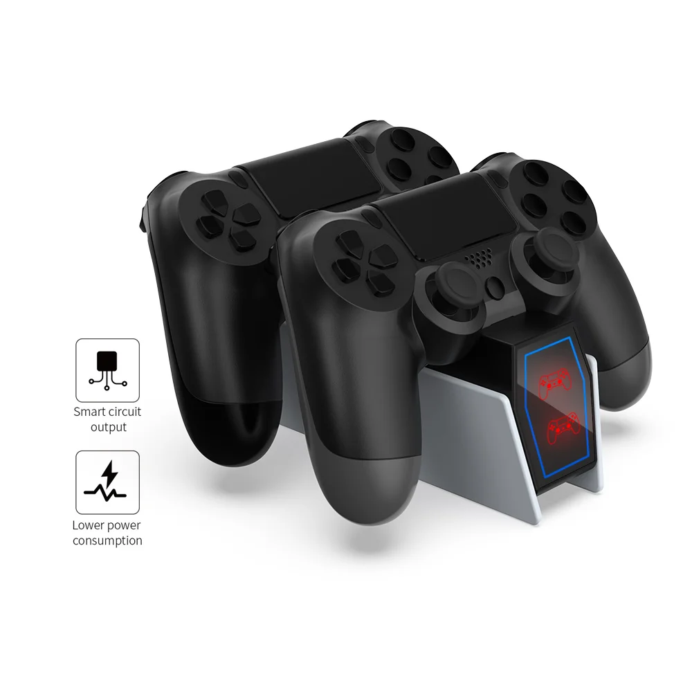 Зарядная станция Dobe для 2х Dualshock 4 TP4-0417W - миниатюра 5