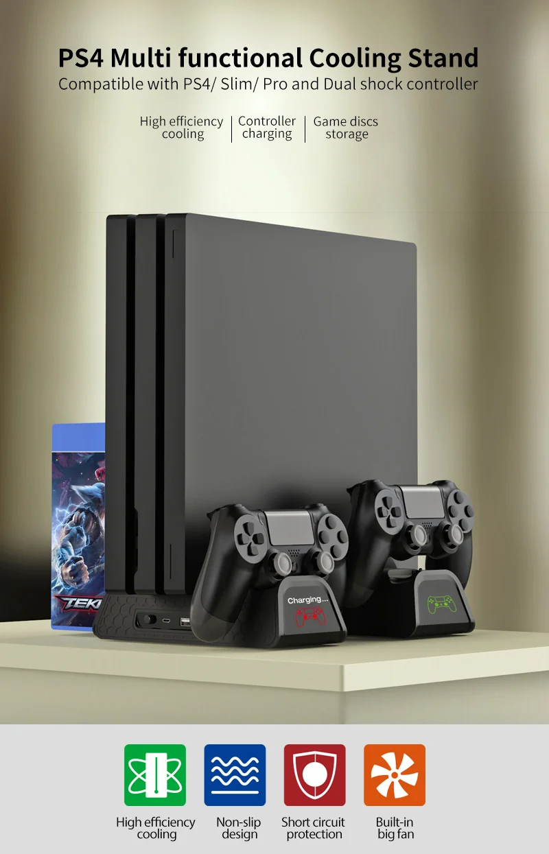 Мульти-стенд Dobe для Sony Ps4/Slim/PRO TP4-882C - миниатюра 2