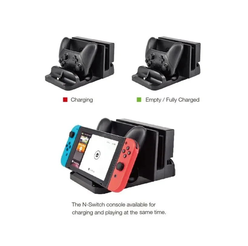 Подставка+станция Dobe для Nintendo Switch TNS-895 - миниатюра 2