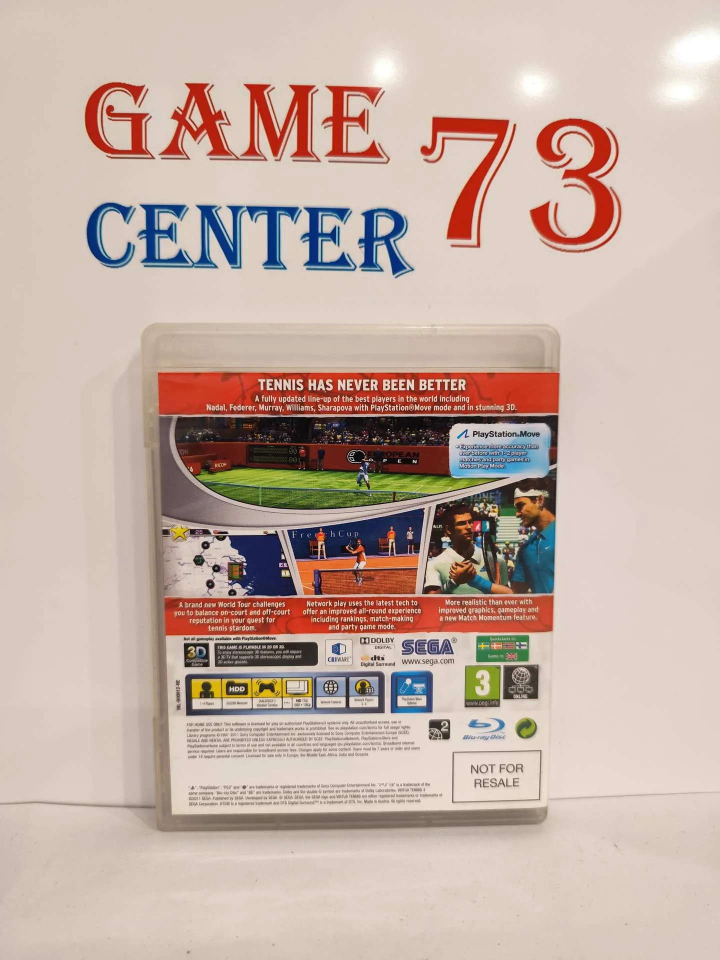 Virtua Tennis 4 для Sony Ps3 Б/У - миниатюра 3