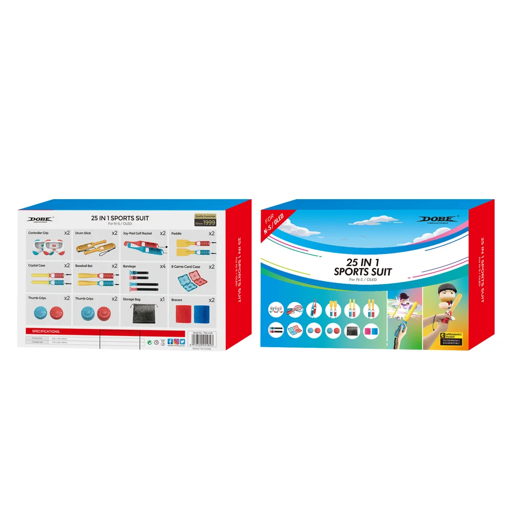 Набор аксессуаров Dobe 25в1 для Nintendo Switch TNS-2168 - миниатюра 2