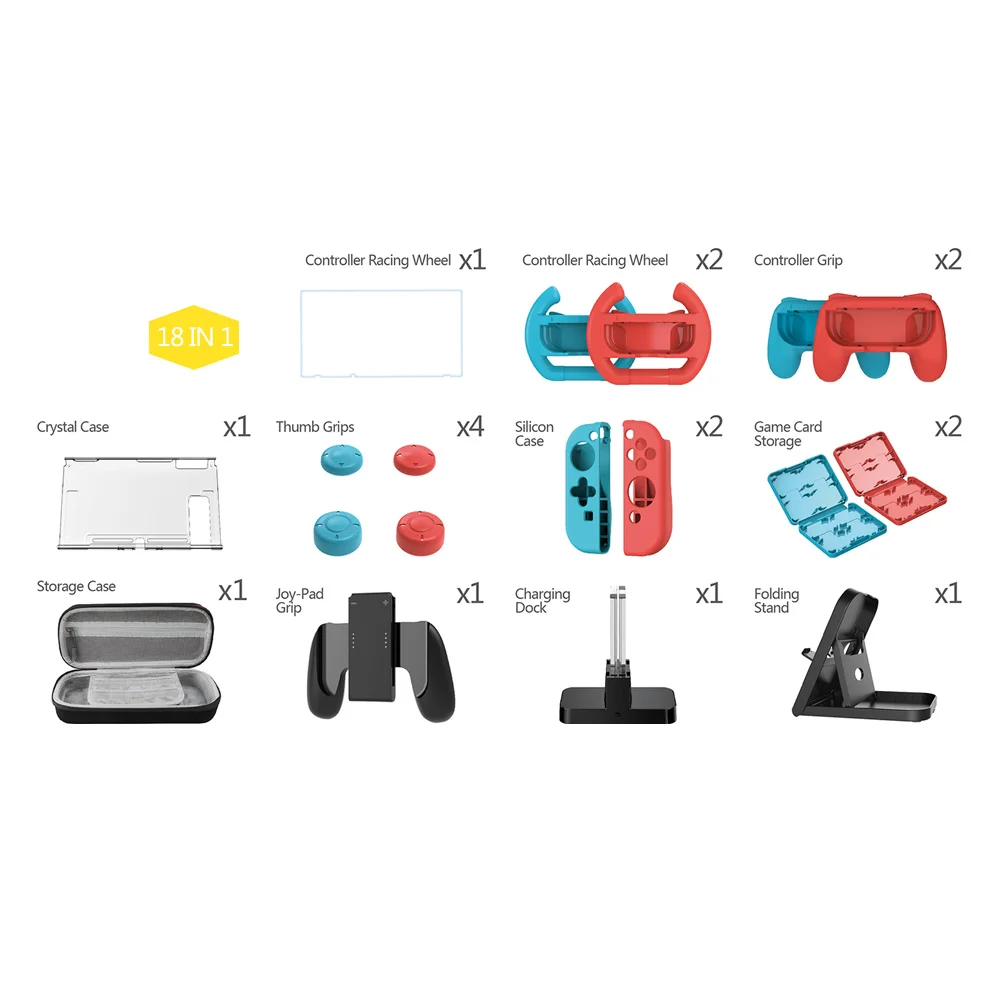 Набор аксессуаров для Nintendo Switch Dobe TNS2165 - миниатюра 2