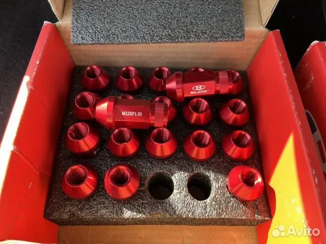 Гайки колесные Blox Racing M12*1,25 Red - изображение 1
