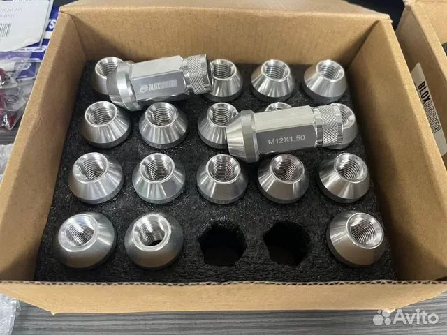 Гайки колесные Blox Racing M12*1,5 Silver - изображение 1