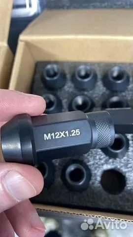 Гайки колесные Blox Racing M12*1,5 Flat Black - миниатюра 2