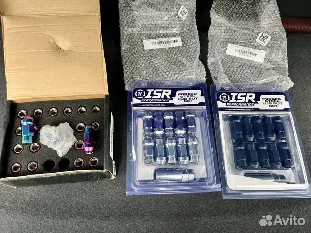 Колесные гайки ISR сталь черные М12*1,25 и М12*1,5 - миниатюра 2