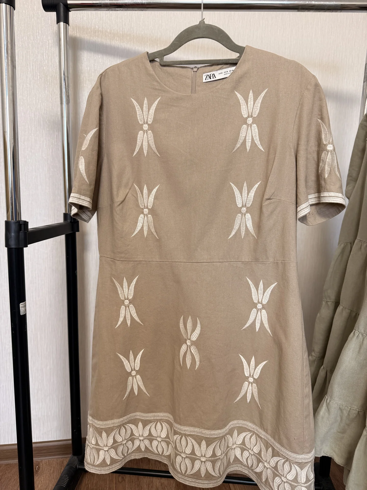 Платье льняное Zara 42 44 - миниатюра 3