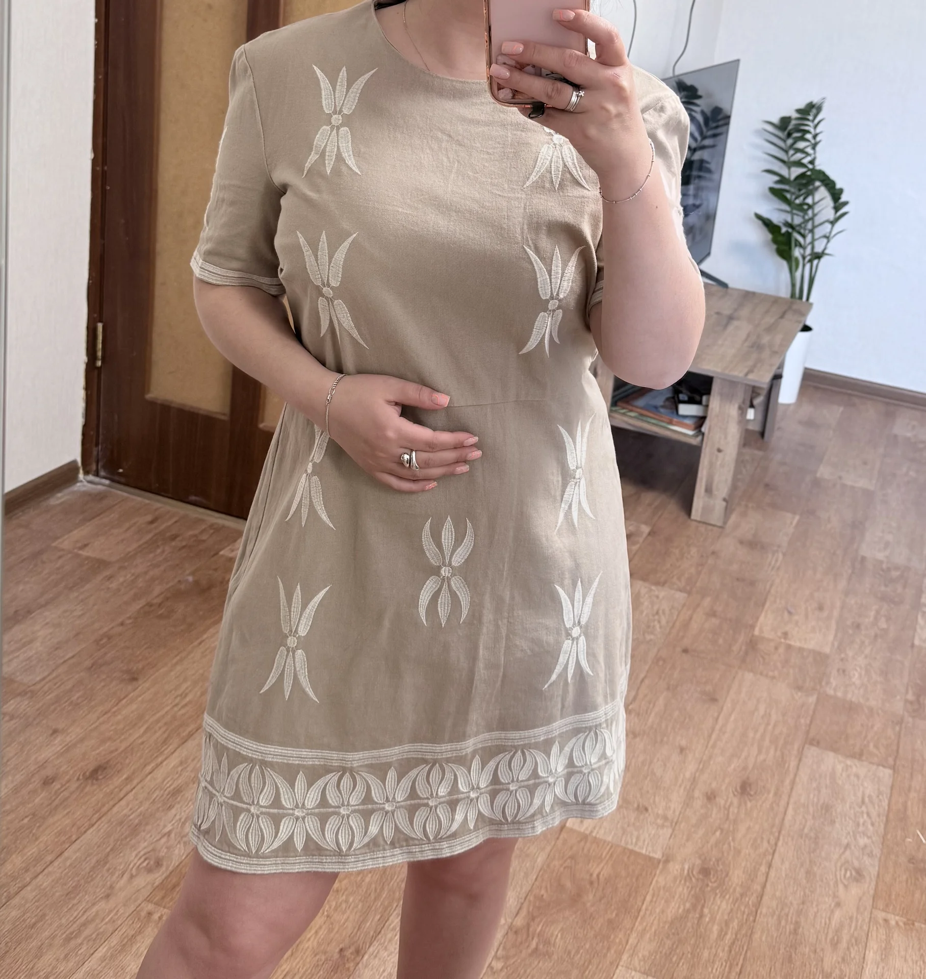 Платье льняное Zara 42 44 - миниатюра 12