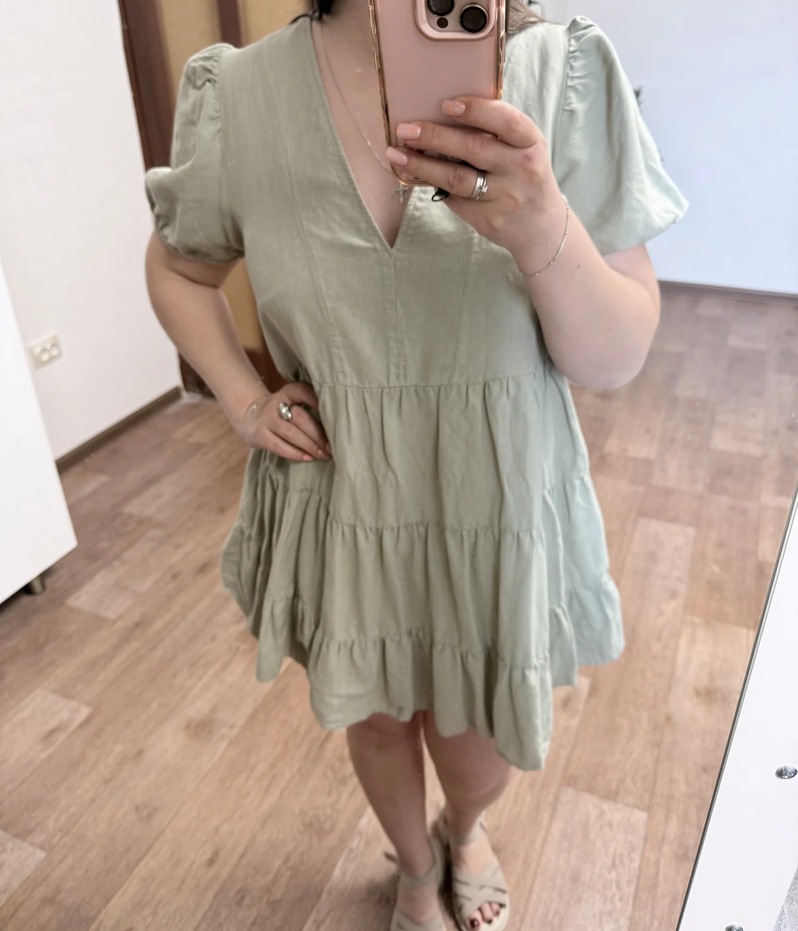 Платье льняное Zara 42 44 - миниатюра 13
