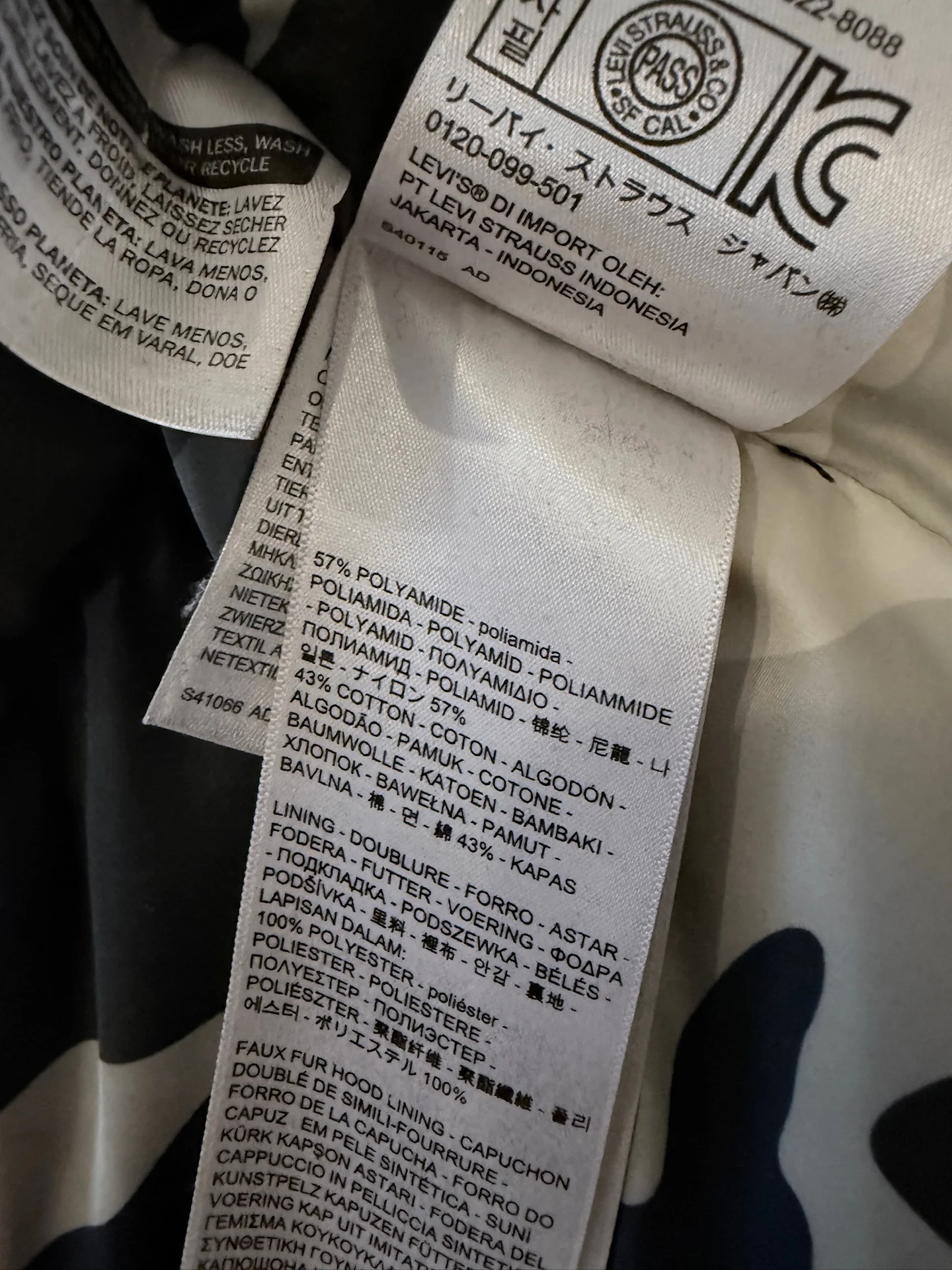 Мужская зимняя куртка Levi’s L/50-52 - миниатюра 9