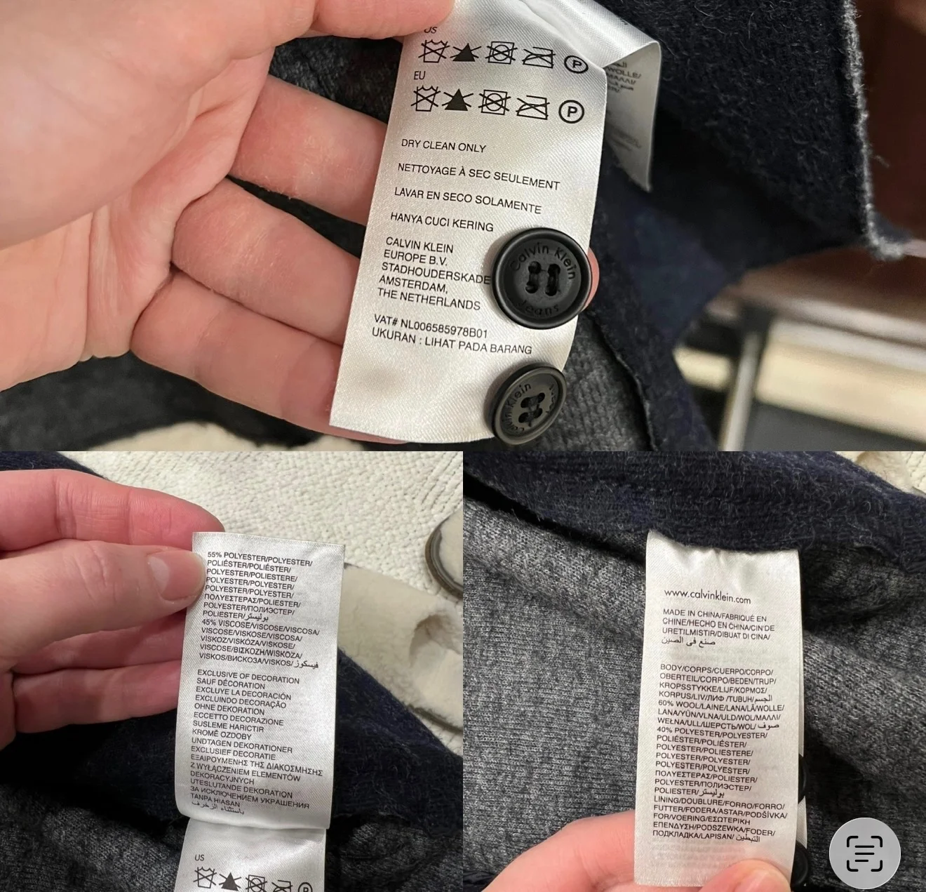 Мужской пиджак Calvin Klein M/48 - миниатюра 4