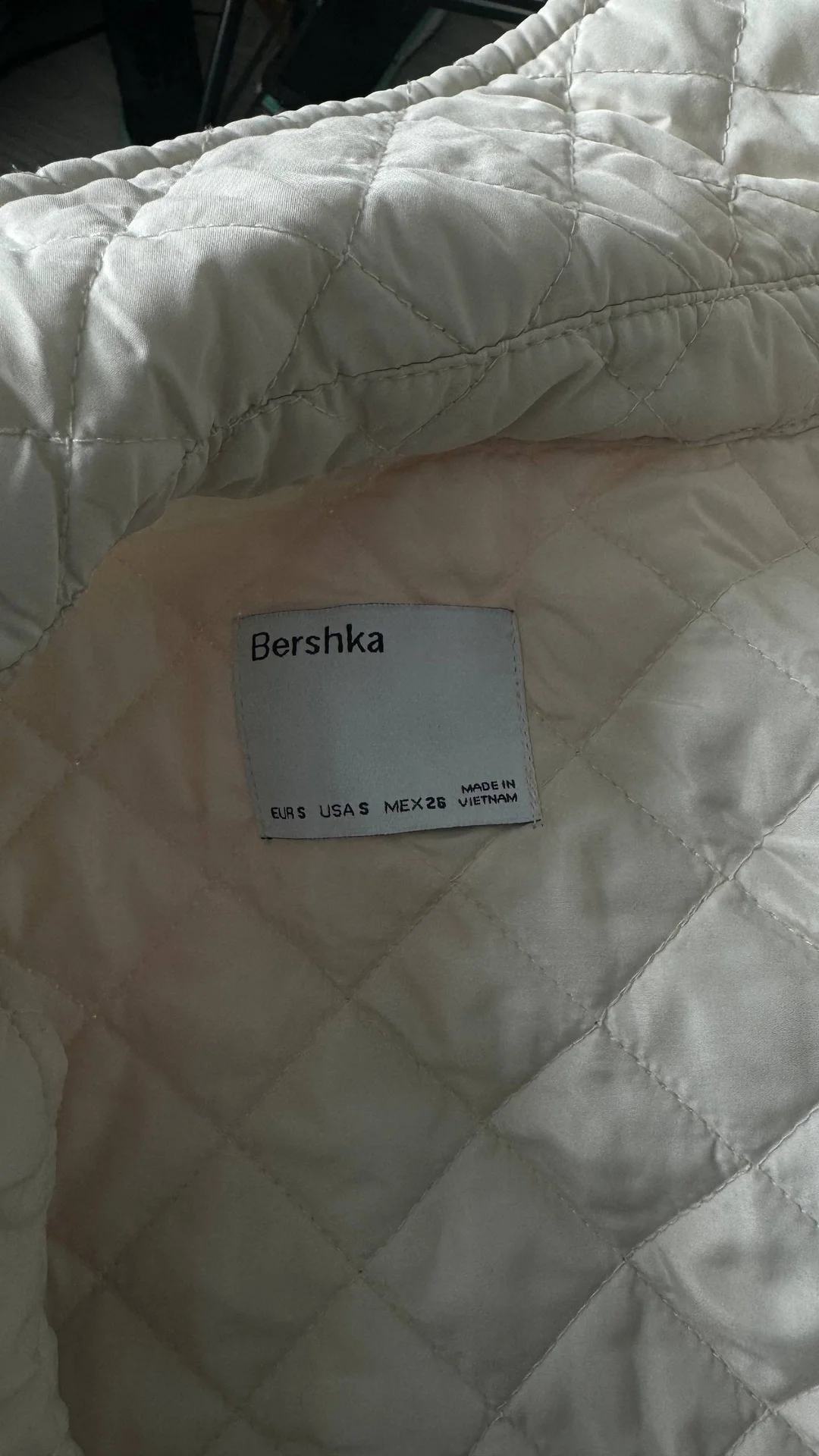 Куртка-рубашка Bershka, айвори, размер S / до 44 - миниатюра 3