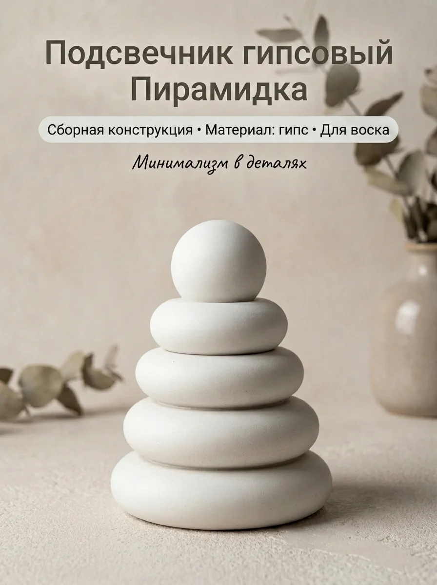 Детская пирамидка» для декора и творчества / Подар