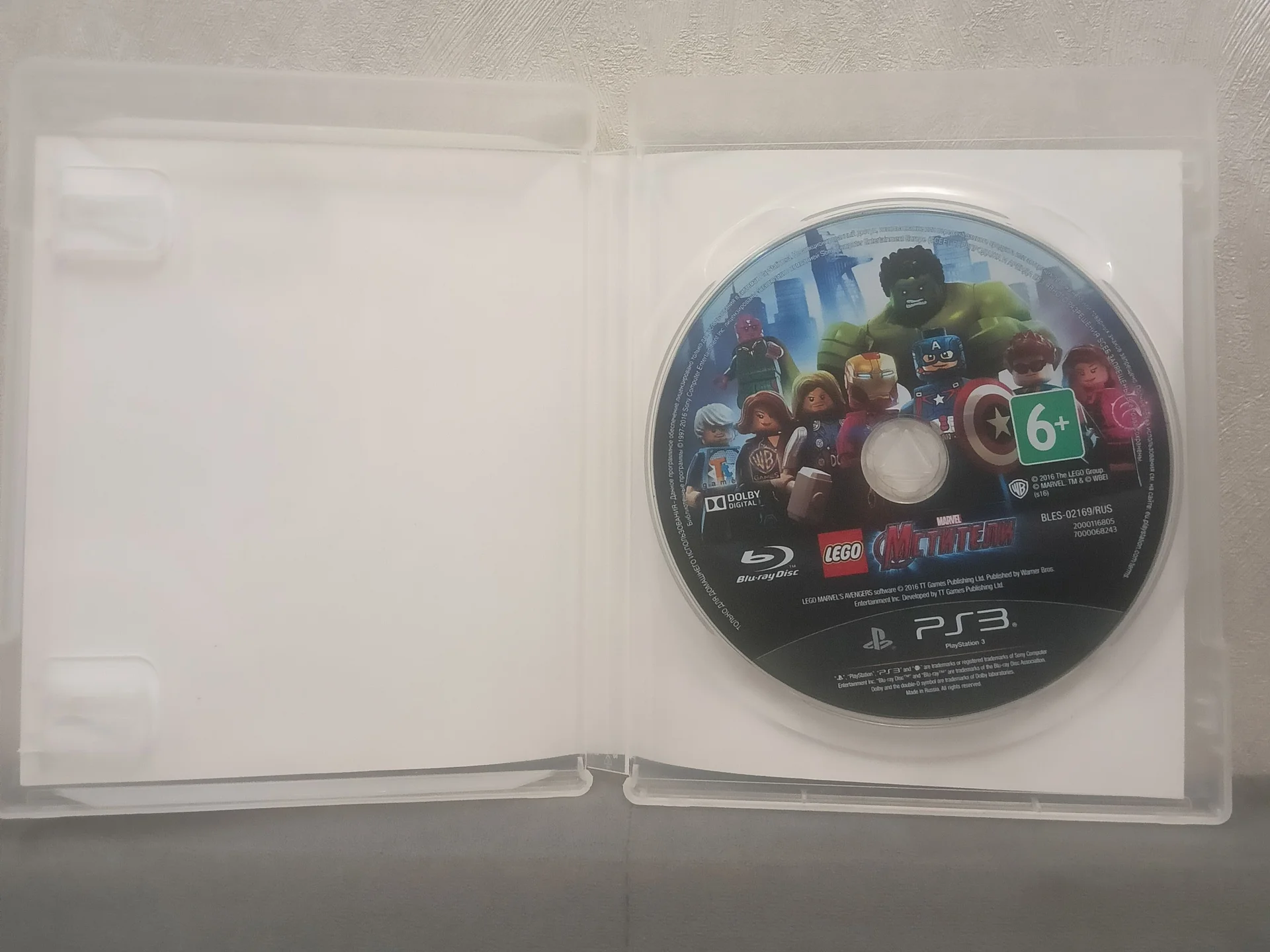 Диск на PS3 Lego мстители на Русском. - миниатюра 3