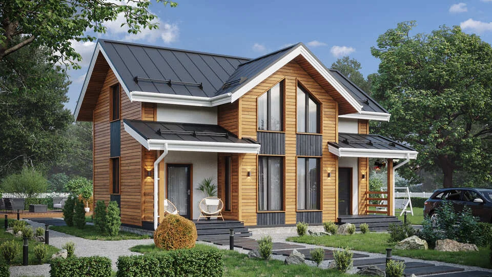 КАРКАСНЫЙ ДОМ ПОД КЛЮЧ В ГАТЧИНСКОМ РАЙОНЕ | ОТ 30 ДНЕЙ - миниатюра 11