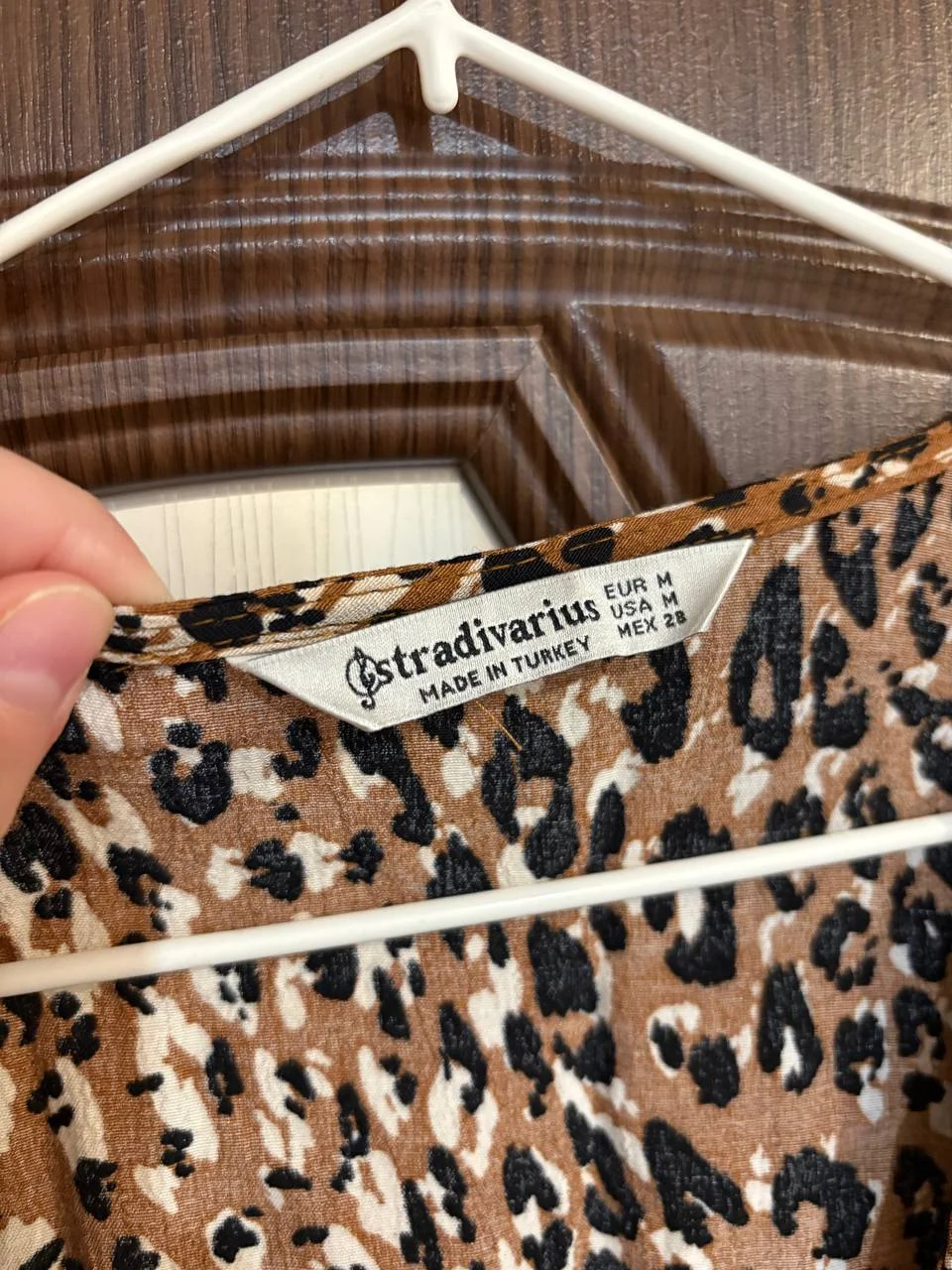 Платье мини леопард Stradivarius р-р 46 М - миниатюра 4
