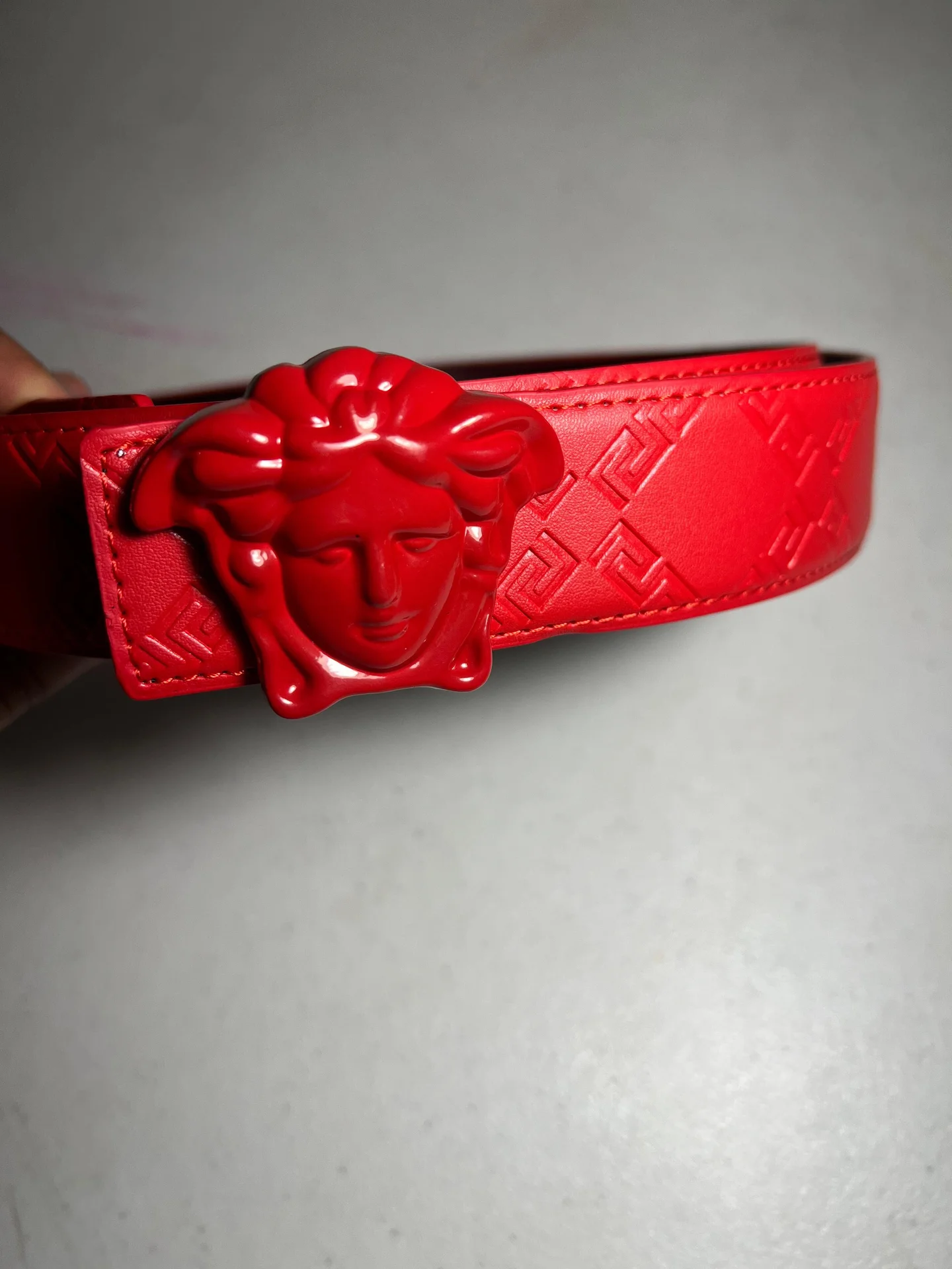 Ремень Versace  красный - миниатюра 4