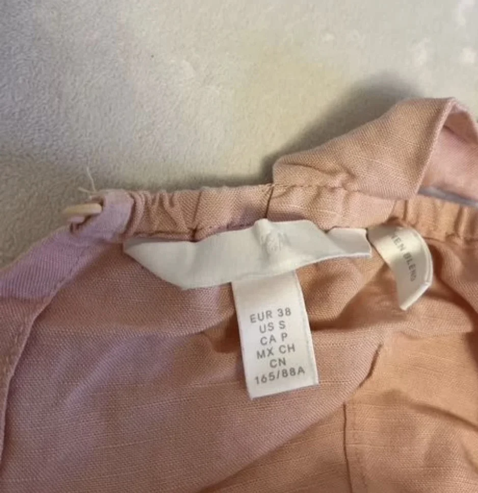 Комбинезон H&M персиковый лён и вискоза - миниатюра 3