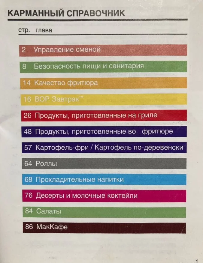Карманный справочник Макдоналдс 2011 года - миниатюра 2