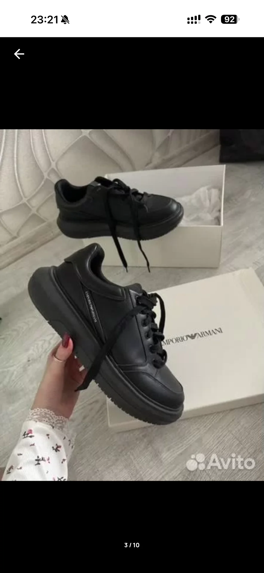 Кроссовки Emporio Armani оригинал - миниатюра 2