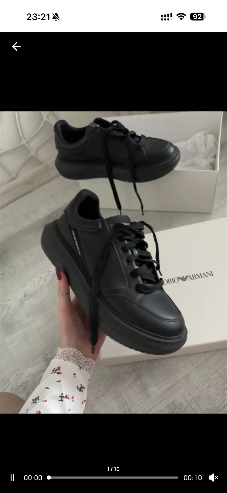Кроссовки Emporio Armani оригинал - миниатюра 3