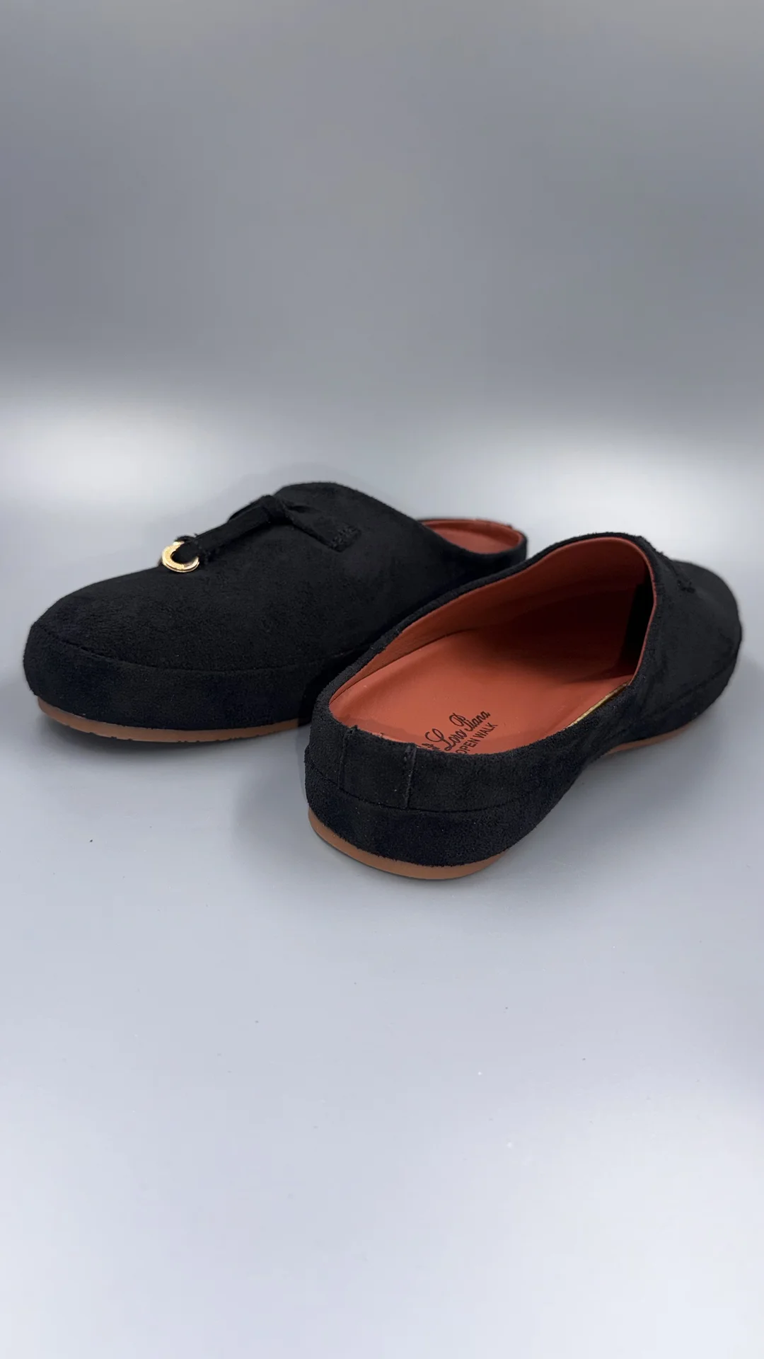 Мюли loro piana черные - миниатюра 5
