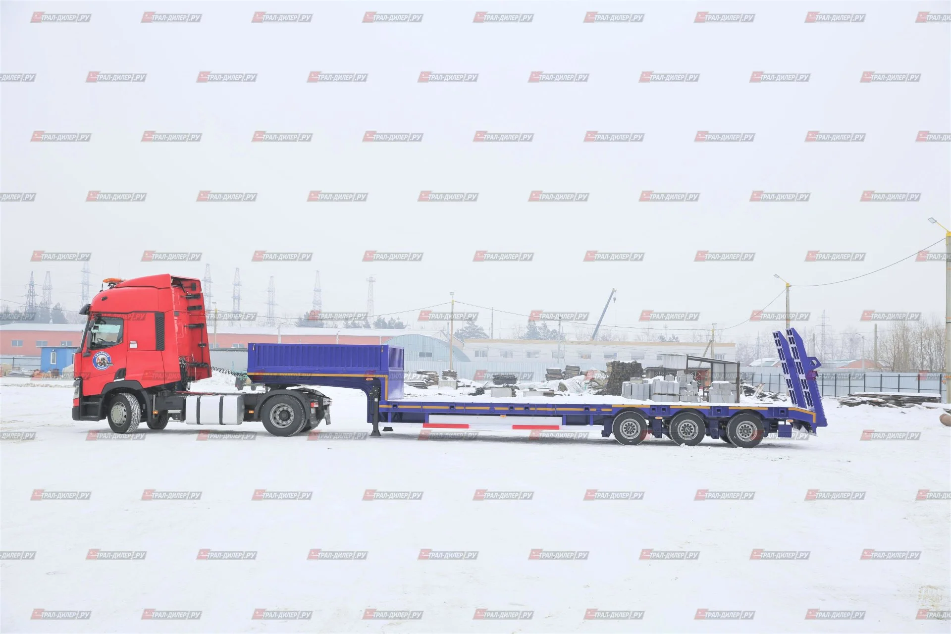 Низкорамный трал Amur LYR9606TDP 60 т - миниатюра 5